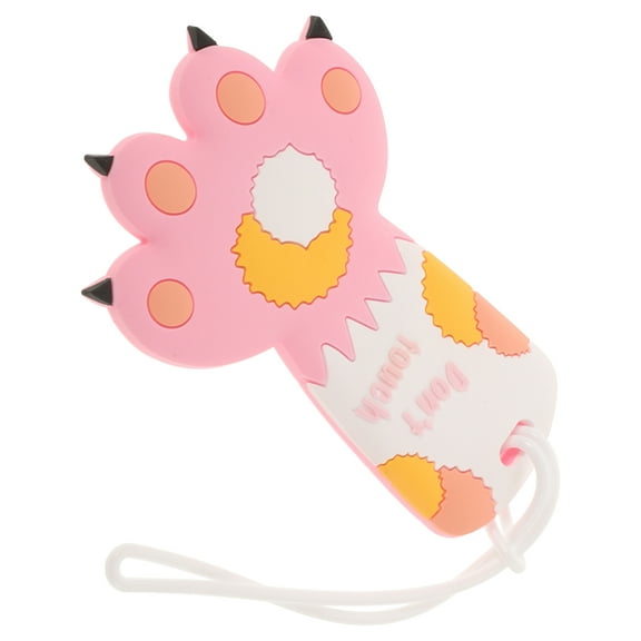 HEALEEP 1Pack Kawaii Luggage Accessories Cat Paw Shaped Tag for Checked Baggage Identification