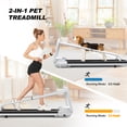 thumbnail image 5 of Quiet Smart Pet Treadmill for Dogs - Foldable, 2.5HP Motor, 0.5-6.0 MPH Speed, 12 Preset Programs, LED Display, for Small & Medium Dogs, 5 of 7