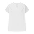 thumbnail image 3 of Womens Short Sleeve Shirts Crewneck T Shirts Basic Tees Casual Summer Tops Cap Sleeve Tops Trendy Shirts, 3 of 5