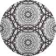 thumbnail image 2 of Addison Rugs Mayfield Washable Transitional Circles White Round Rug, 8' x 8', 2 of 5