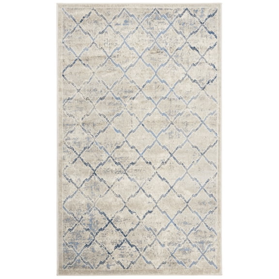 SAFAVIEH Brentwood Celandine Geometric Area Rug, 3' x 5', Light Grey/Blue