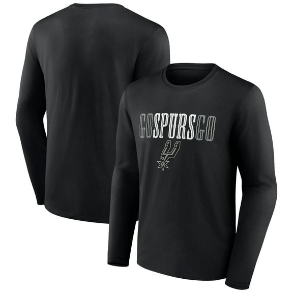 Men's Black San Antonio Spurs Tip-Off Long Sleeve T-Shirt