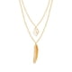 thumbnail image 5 of Collar en capas Sonducket Plumas Hoja Accesorio de moda Mujer Joyería Niñas Plata CBP198829, 5 of 6