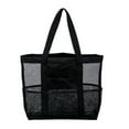 thumbnail image 1 of Large Mesh Beach Bag Multi-pocket Beach Tote Beach Toy Pouch Travel Toiletry Pouch, 1 of 9