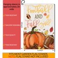 thumbnail image 4 of Fall Pumpkin House Flag 28x40 Double Sided,Football and Fall Y'all Large Garden Flags for Outside Decor,Autumn Thanksgiving Holiday Yard Flag Outdoor Seasonal Sports Game Day Sign, 4 of 6