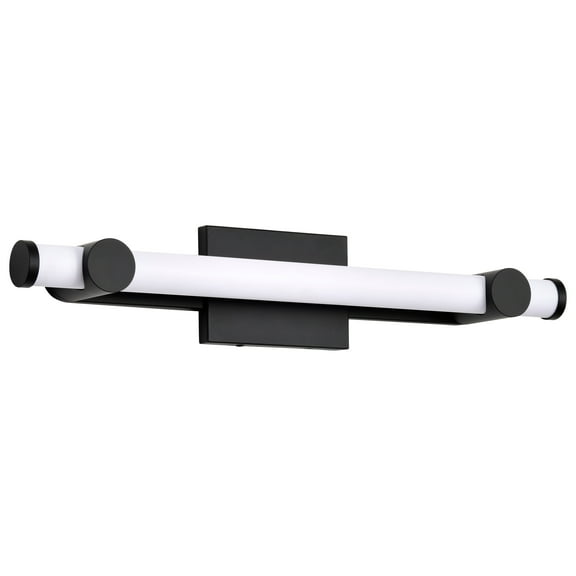 Nuvo Lighting Bowman 24 Inch LED Vanity Matte Black Acrylic Lens