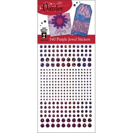 Hot Off The Press DAZ-1563 Dazzles Stickers -540 Purple Jewel