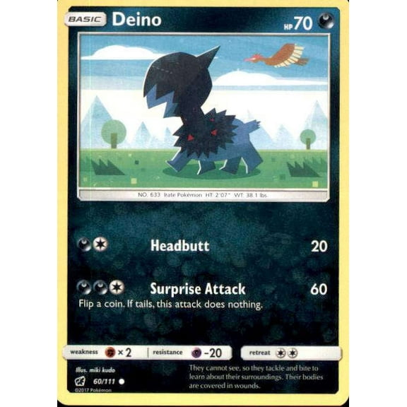 Pokemon Crimson Invasion Common Deino #60