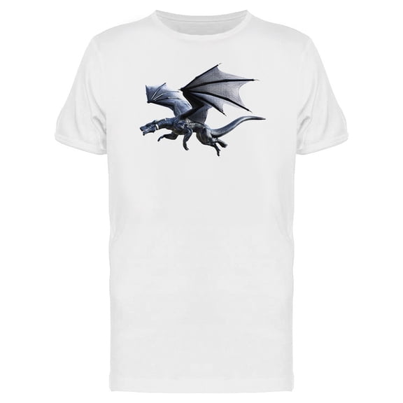 Black Dragon In 3D Art Tee Men's -Image by Shutterstock