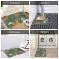 thumbnail image 5 of Rateoe Knitted Woodland Squirrel Pattern Flannel Door Mat Indoor Outdoor Entrance, Waterproof All-Weather Doormat,Fade Resistant, Low Profile Entryway Mat 16x24in, 5 of 7