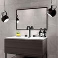 thumbnail image 3 of mueble para baño flotante montenegro 32" gris contrachapado de melamina con lavabo y espejo, 3 of 7