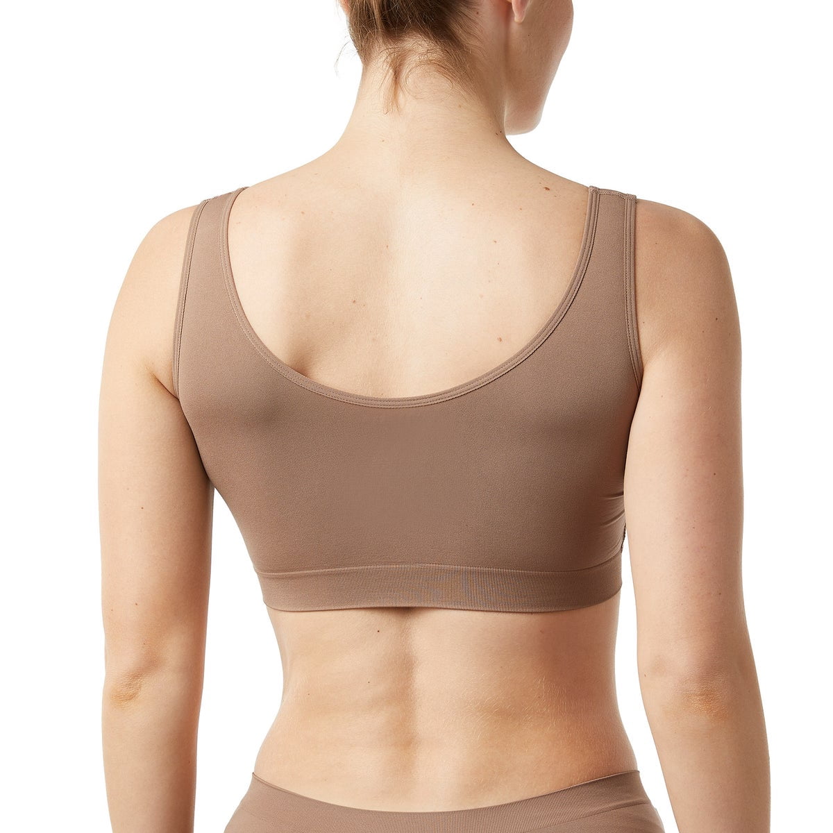 Layer Zero by 32 Degrees Women's Seamless Bra, 2-pack (Black/Tan, Medium)
