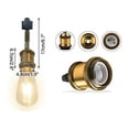 thumbnail image 4 of FSLiving 1-Pack Retro Vintage Style Adjustable Titl Angle H-Type Track Head Lighting Brass E26 Base Track Light Fixture for Gallery Loft Aisle Living Room Kitchen Bulb and Track Not Included, 4 of 8