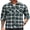 Navy Green, variant on COOFANDY Mens Flannel Shirts Wrinkle Free Casual Stylish Shirt Lightweight Button Down Plaid Shirts Jacket