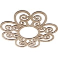thumbnail image 2 of 24"OD x 8 1/4"ID x 1/4"T Cohen Wood Fretwork Pierced Ceiling Medallion, Red Oak, 2 of 3