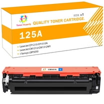 Toner H-Party 1-Pack Compatible HP 125 a 125A Toner Cartridge for HP CB541A LaserJet Pro 200 Color M251n M251nw MFP M276n M276nw Cyan Printer Ink