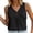 Black Tank Tops, variant on Women Summer Solid Color Fashion Sleeveless Shirt For Casual V Neck Tank Tops Blouse Tunic Holiday Ladies Camisole