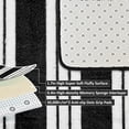 thumbnail image 4 of Pentantan 5ft x 8ft Shag Area Rugs for Living Room, Modern Stripe Fluffy Bedroom Carpet, Black & White, 4 of 7