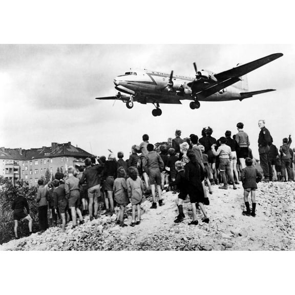 Berlin Airlift Of 1948-49 Broke Through Soviet Blockade W Supplies For 2 Million Germans.. Courtesy Csu Archives Everett Collection History (24 x 18)