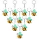thumbnail image 5 of KAKOWELY 10 llaveros de abeja bonitos, colgantes de abeja, llavero de abeja de dibujos animados, colgante de abeja, 5 of 5