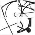 thumbnail image 5 of SOESFOUFU Iron Frame Coaster Rack Coasters with Holder Square Coaster Holder Coaster Holders Without Coasters Drinking Coaster Holder Round Coaster Holder Metal Coasters Ceramics Tripod, 5 of 5