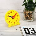 thumbnail image 5 of Uxcell 4 inch Teaching Clock Tell Time Analog Demonstration Clock 24 Hour 2 Pointers, Yellow 2 Pack, 5 of 5