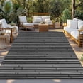 thumbnail image 2 of Vintage Black Outdoor Rug for Patio/Deck/Porch, Non-Slip Large Area Rug 3 x 5 Ft, Country Farmhouse Plants Tree Pattern Indoor Outdoor Rugs Washable Area Rugs, Reversible Camping Rug Carpet Runner, 2 of 8