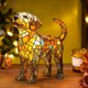 thumbnail image 1 of Lámpara de perro labrador, lámpara de mesa de vitral, luz nocturna con forma de perro, decoración para mesita de noche, regalos de cumpleaños para amantes de los perros, lámpara de cachorro arcoíris, 1 of 6
