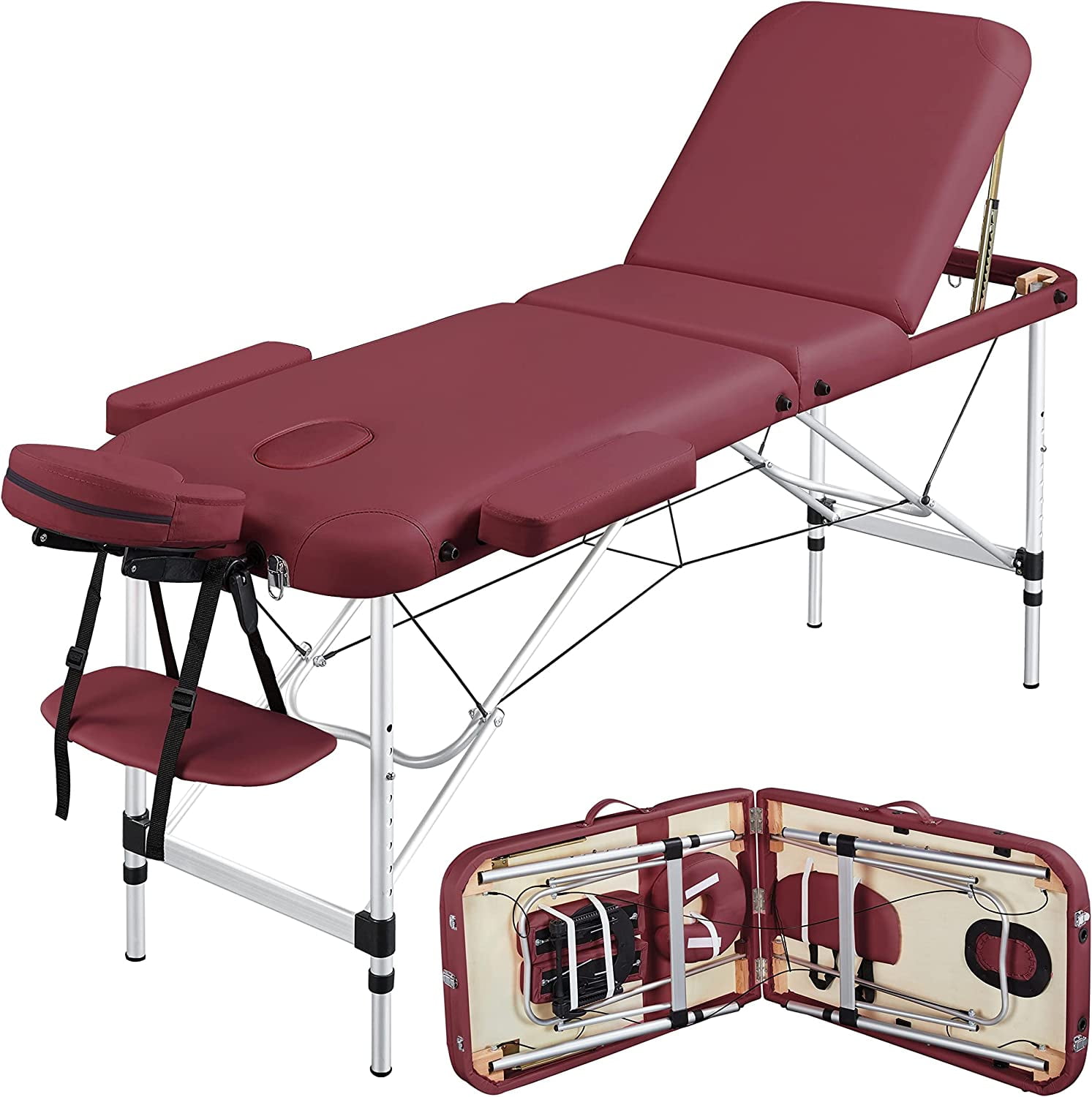 Massage Tables Portable Lash Bed for Eyelash Extensions Aluminium