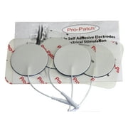 20 Electrodes for TENS EMS Massager Gel Adhesive 2.0" Round White Foam by ProPatch