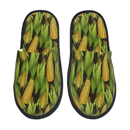 Balery Corn 2 Slient Indoor Furry Fleece Comfort House Shoes Soft Non-Slip Home Shoes Cotton slippers House Slippers-- Large