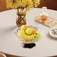 thumbnail image 6 of Fruit Bowl Draining Holes Footed Pedestal Bowl ABS Construction for Party Living Room Snack Serving, 6 of 9