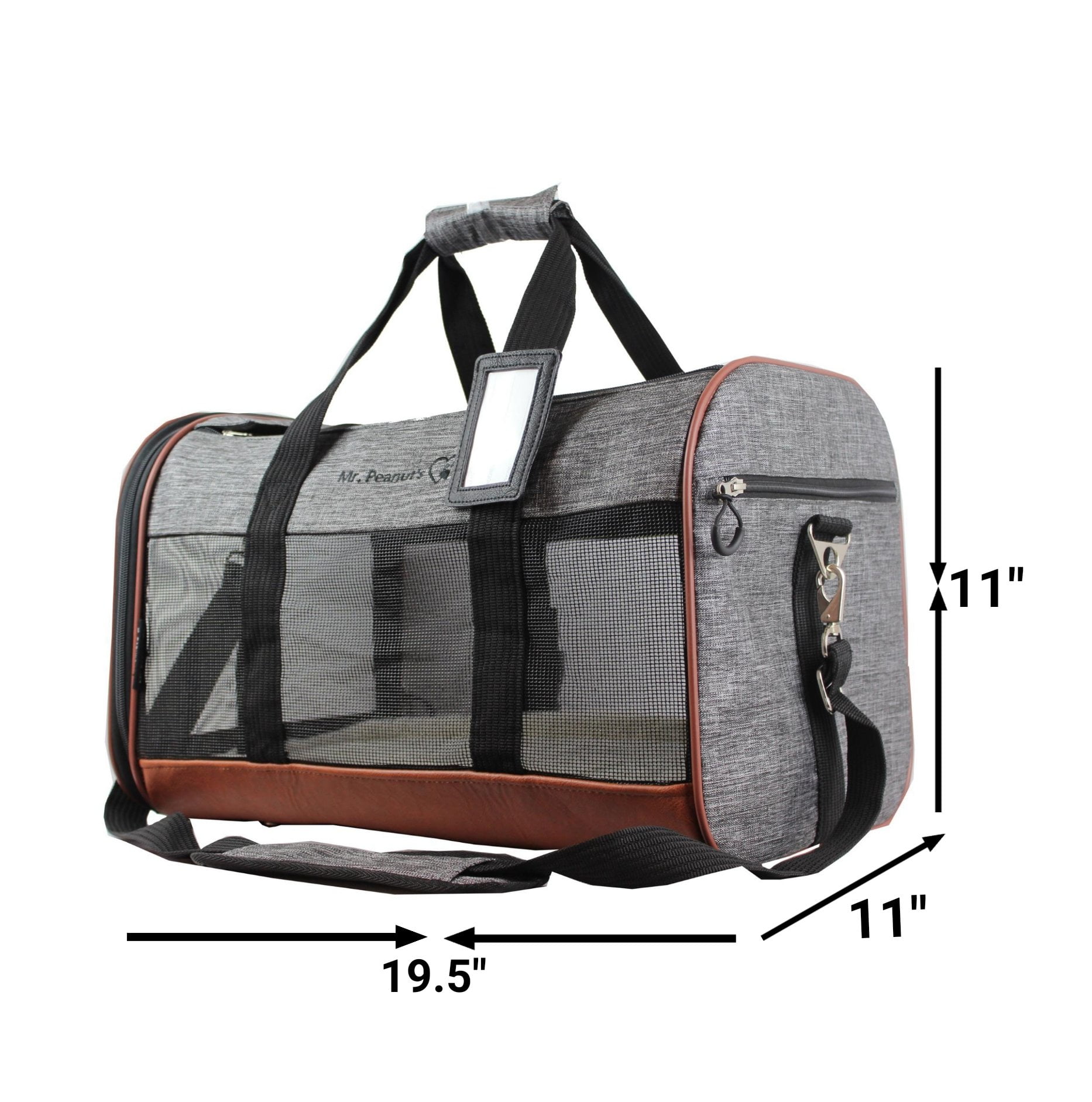 Soft Sided w/ Fleece Bed Premium Pet Carrier Airline Approved 