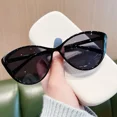 thumbnail image 2 of 2024 gafas de sol tipo ojo de gato a la moda para mujer, gafas de sol de marca de lujo de diseñador, montura de gafas negra para mujer, gafas de sol UV400, 2 of 4