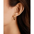 thumbnail image 2 of Pendientes tipo argolla PAVOI de plata de ley 925 chapados en oro amarillo de 14 quilates, 2 of 6