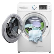 KoolMore 4.5 cu. ft. Large Capacity Stackable Front Load Washing Machine in White.