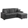 thumbnail image 3 of Lexicon McCafferty 2-Pc Sectional with Pull-out Bed & Right Chaise in Dark Gray, 3 of 11