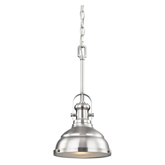 Elk Home 8-Inch Wide Blakesley Pendant, Traditional, Brushed Nickel