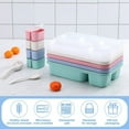 thumbnail image 4 of Qweryboo 4 Pack Wheat Straw Bento Box, 5-Compartment Lunch Containers with Dressing Pots & Spoon, Microwave & Dishwasher Safe, Eco-Friendly Food Storage for Adults, 4 of 5