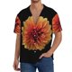 thumbnail image 1 of Fotbe Orange Dalia Camisa Estampada de Manga Corta para Hombre, Casual de Verano, Estilo Playero, Sin Arrugas-X-Large, 1 of 5
