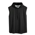 thumbnail image 5 of Krdevn Mens Sleeveless Vest Top Casual T Shirt Solid Color Hooded Hoodie,Tank Tops Men,XXL, 5 of 5