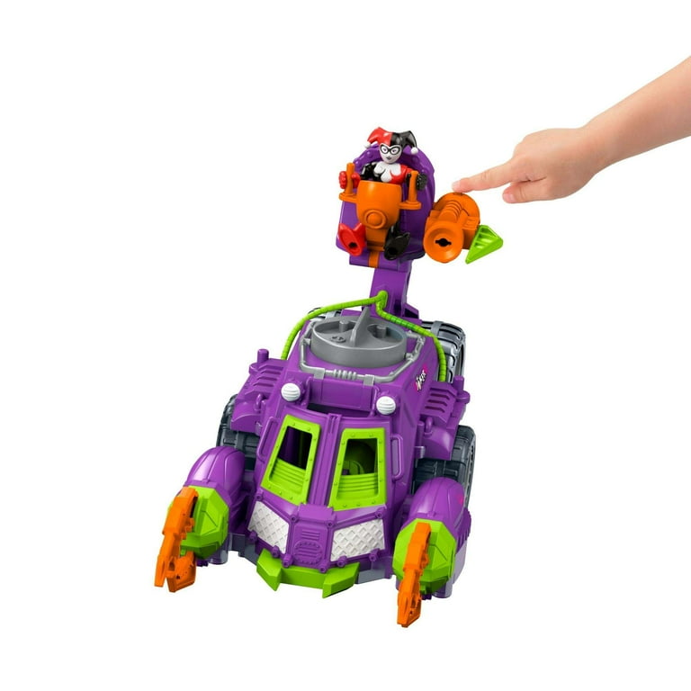 Imaginext joker and harley quinn sales battle vehicle