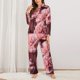 thumbnail image 2 of Balery Delicate Pink Carnations Conjunto de Pijama con Estampado para Mujer, Conjunto de Dos Piezas con Manga Larga, Ropa de Dormir Suave con Bolsillos, Pijamas Cómodos-Large, 2 of 7