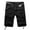 Mens Shorts Black, variant on Cotton-Blend Cargo Shorts for Men Big and Tall S-4X Plus Size Drawstring Straight Leg Mid Waisted Casual Solid Athletic Hiking Short