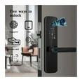 thumbnail image 3 of Wifi Digital Electronic Smart Door Lock with Biometric Camera IC Card Password Key Unlock for Home, 3 of 6