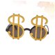 thumbnail image 4 of BESTYASH 4Ud Gafas De Fiesta Doradas Estilo Dólar Para Fotos Y Eventos Animados, 4 of 8