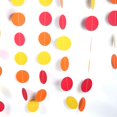 thumbnail image 1 of LYUMO 4M Colorful Round Hanging Paper Circle Garland String Chain Home Wedding Party Decoration New , Paper Garland Wedding.,Paper Garland, 1 of 3