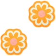 thumbnail image 2 of OUSITAID 2pcs Flower Shape Carpet Non-slip Floor Mat Water Absorption Shower Mat Decorative Carpet, 2 of 6