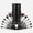 Moyu Black, variant on Makeup Brushes Set Professional & Beginner Friendly with Uniquely Designed Case, Soft Synthetic Bristles for Foundation Contour Blush Concealer Highlight Blending Eyeshadow, 12Pcs(Dark Black)