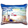 thumbnail image 3 of Betsy Drake Interiors Playing On The Beach Extra Large Zippered Pillow 20x24, 3 of 3